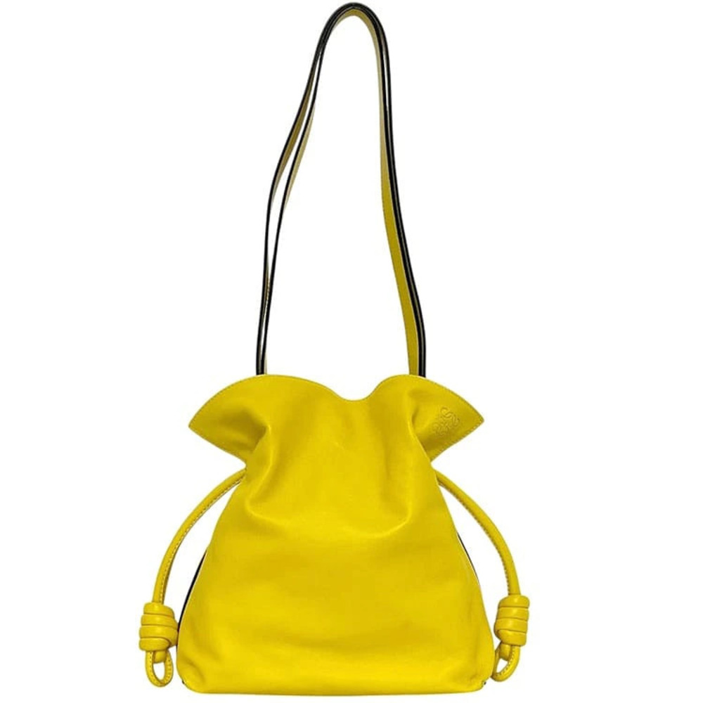 Loewe Bag Flamenco Knot Anagram Tote Nappa Leather Shoulder Bag Yellow